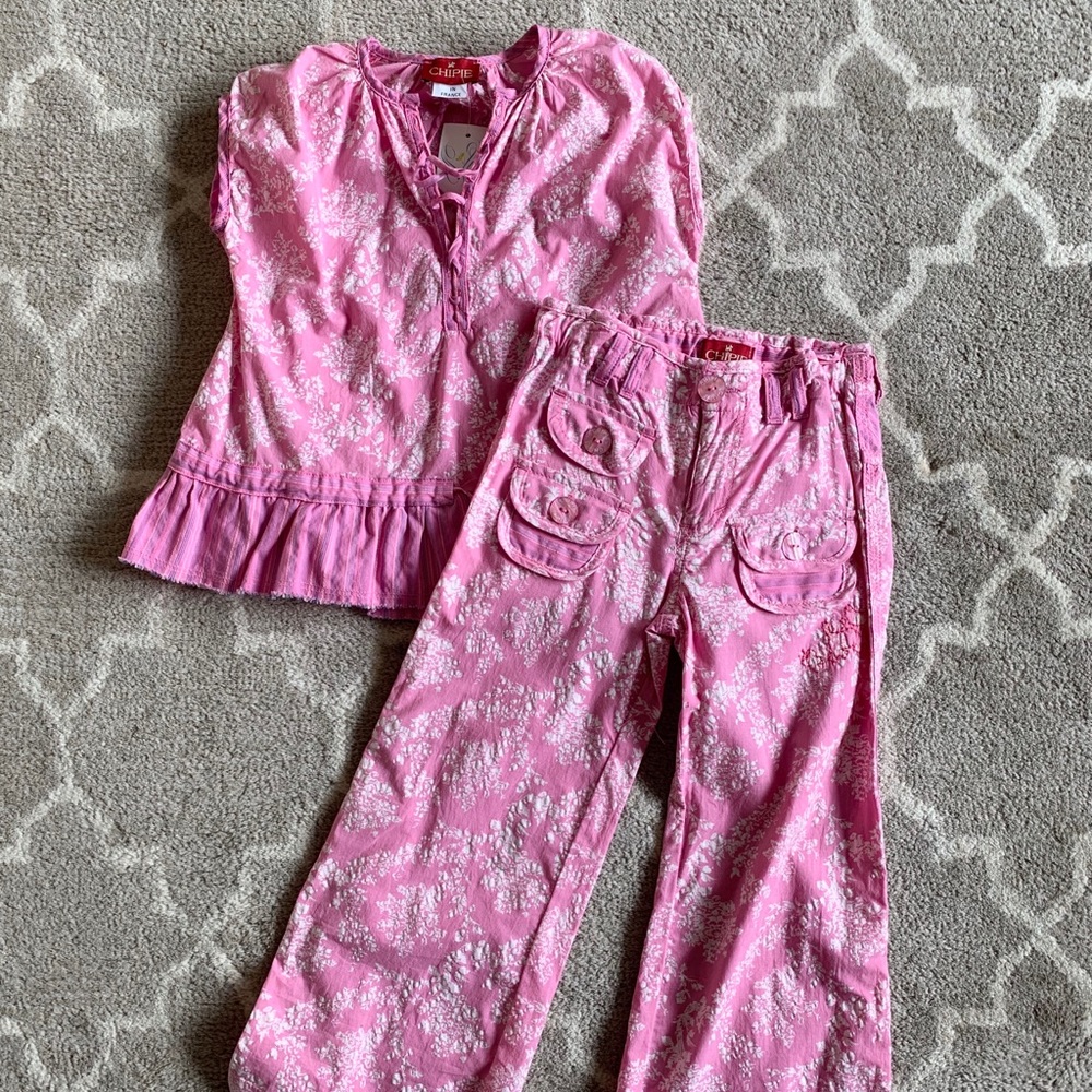 NWT Boutique Chipie France top/pants set